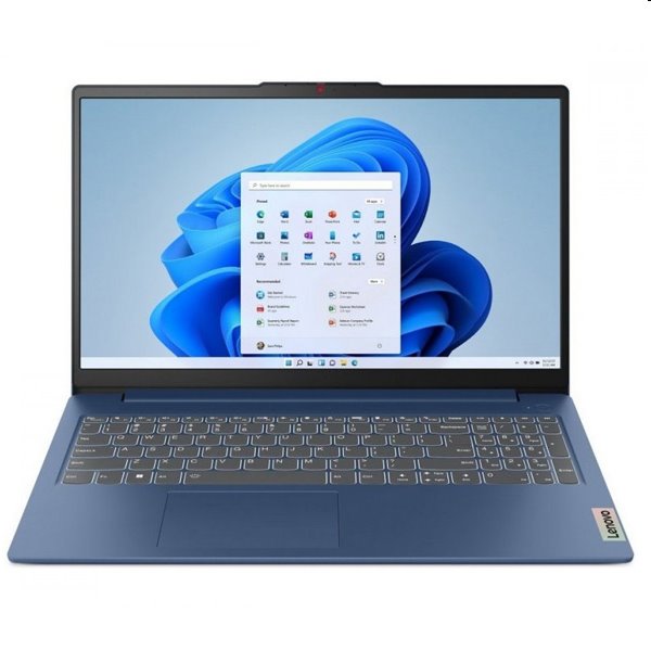 Lenovo IdeaPad Slim 3 15IAN8 notebook, Intel N100, 4 GB/128 GB SSD, 15,6" FHD IPS, AG IntelUHD, Win11Home, modrá