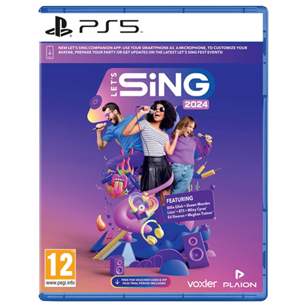 E-shop Let’s Sing 2024 bez mikrofónu PS5