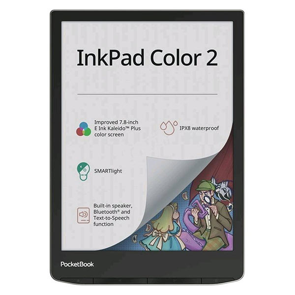 Elektronická čítačka Pocketbook 743C InkPad farebná 2, strieborná Elektronická čítačka Pocketbook 743C InkPad farebná 2, strieborná