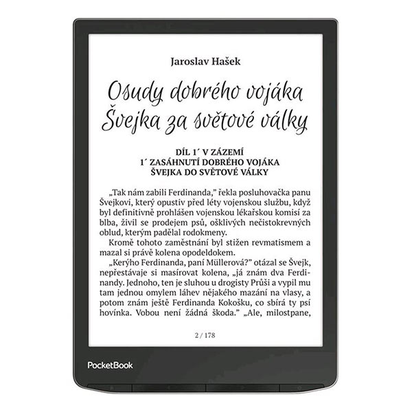 E-shop Elektronická čítačka Pocketbook 743G InkPad 4, strieborná PB743G-U-WW