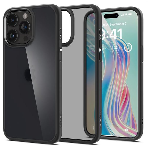 Zadný kryt Spigen Ultra Hybrid MagSafe pre Apple iPhone 15 Pro, čierna