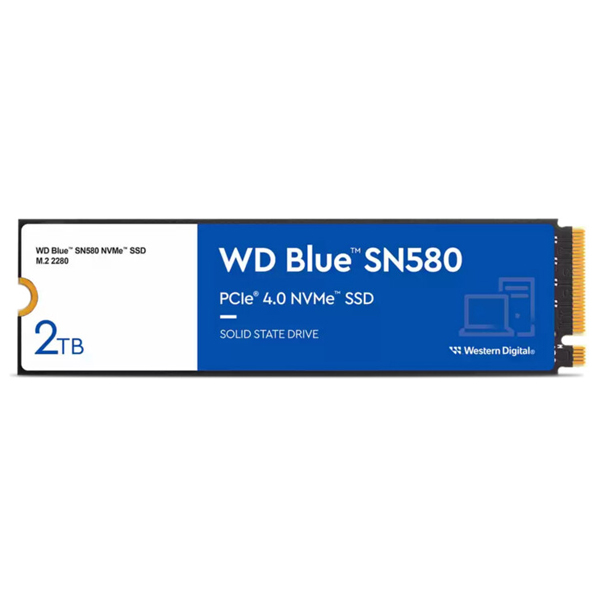 E-shop WD Blue SN580 SSD disk 2 TB M.2 NVMe Gen4 41504150 MBps WDS200T3B0E