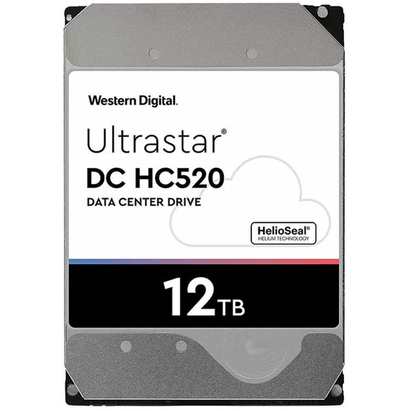 WD Ultrastar DC HC520 12TB Data Center HDD SATA ISE 0F30144