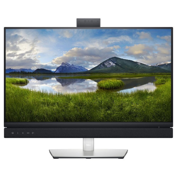 DELL C2422HE 23,8" konferenčný monitor, LED, 1920x1080 Full HD, 1000:1, 8 ms, HDMI, DP, USB-C, RJ45, CAM, repro, čierna