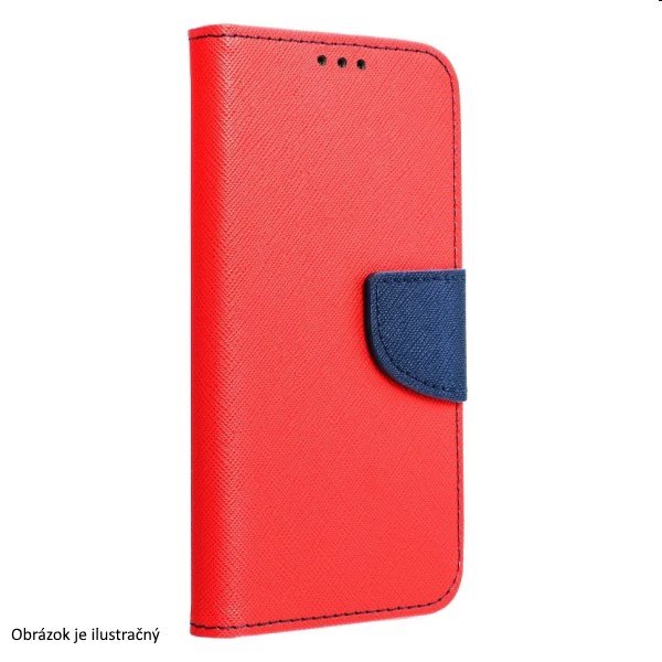Puzdro FANCY Book pre Xiaomi Redmi Note 12 Pro 5G, červené/modré