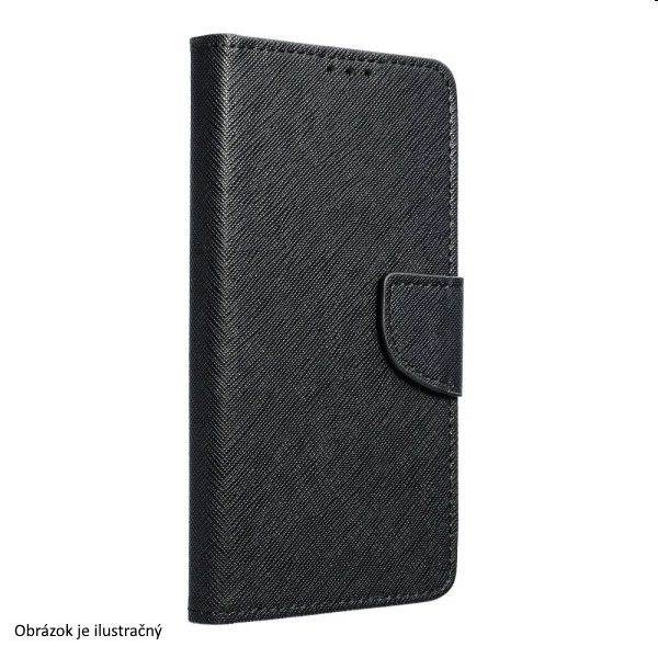 Knižkové puzdro FANCY Book pre Xiaomi Redmi Note 12 Pro 5G, čierna