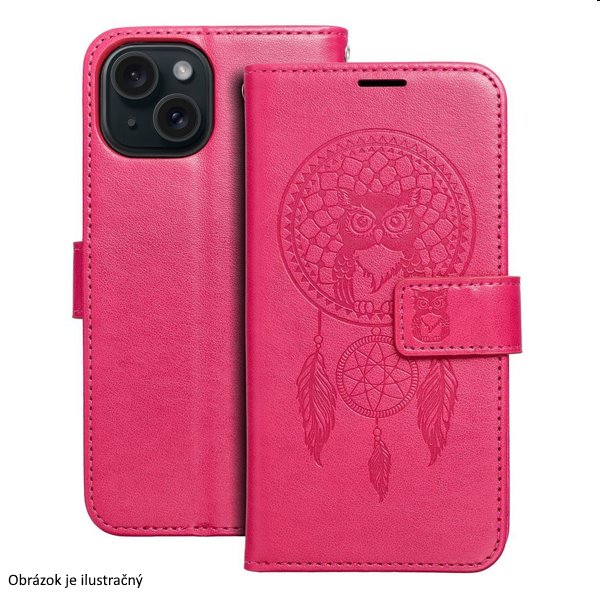 Knižkové puzdro MEZZO Book dreamcatcher pre Apple iPhone 78SE 20SE 22, magenta TEL218187