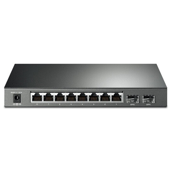 E-shop tp-link TL-SG2210P, 10 portový gigabitový inteligentný switch JetStream s 8 portami PoE+ TL-SG2210P