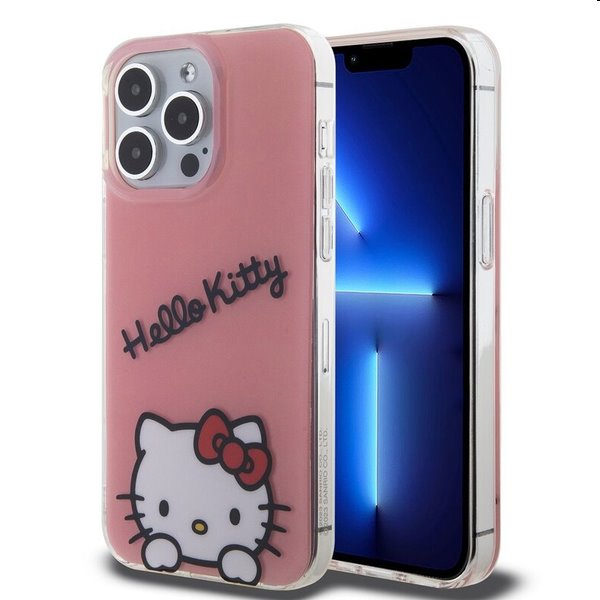 Zadný kryt Hello Kitty IML Daydreaming Logo pre Apple iPhone 13 Pro, ružová