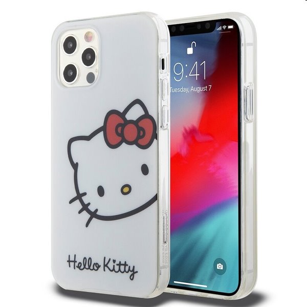 Zadný kryt Hello Kitty IML Head Logo pre Apple iPhone 1212 Pro, biela 57983116895