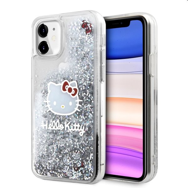 Zadný krytHello Kitty Liquid Glitter Electroplating Head Logo pre Apple iPhone 11, transparentná 57983116902