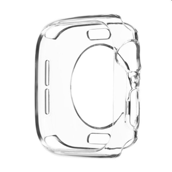 FIXED TPU gélové puzdro pre Apple Watch Series 9 45 mm, transparentná