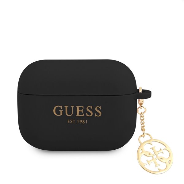 E-shop GUESS silikónový obal pre Apple AirPods Pro, čierny 57983108159