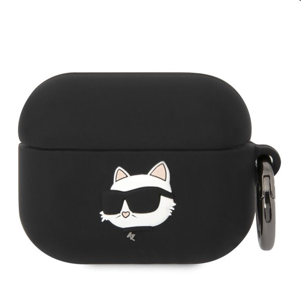 E-shop Karl Lagerfeld 3D Logo NFT Choupette Head silikónový obal pre Apple AirPods Pro, čierny 57983112334