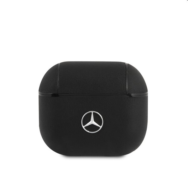 E-shop Mercedes kožené puzdro pre AirPods Pro, čierne 2453644