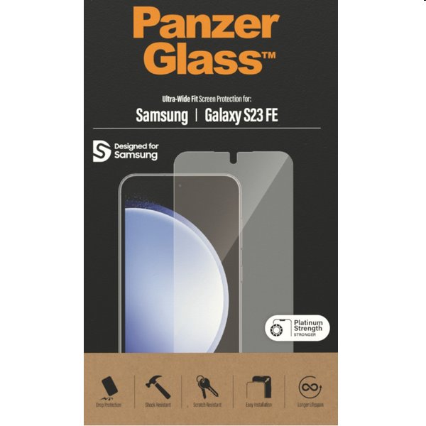 Ochranné sklo PanzerGlass UWF AB pre Samsung Galaxy S23 FE, čierna