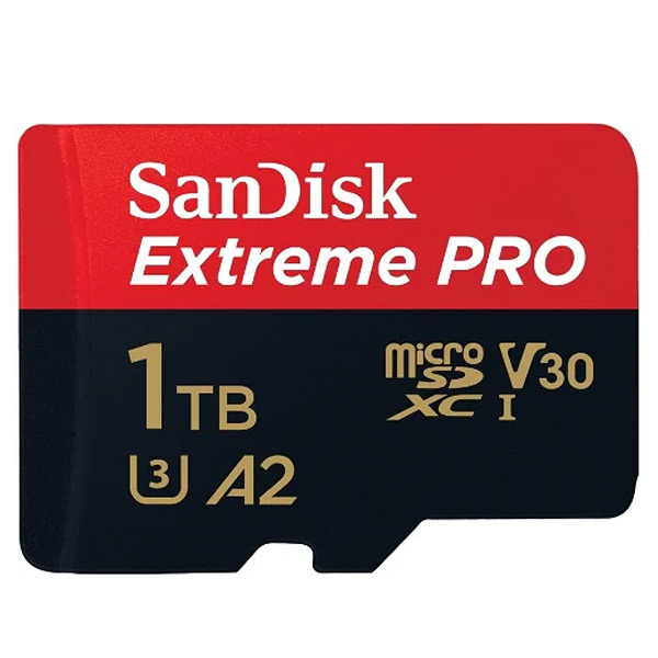 SanDisk Extreme PRO 1 TB microSDXC card SDSQXCD-1T00-GN6MA