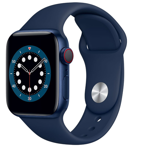 Apple Watch Series 6 GPS + Cellular, 40mm modrá, Trieda A - použité, záruka 12 mesiacov