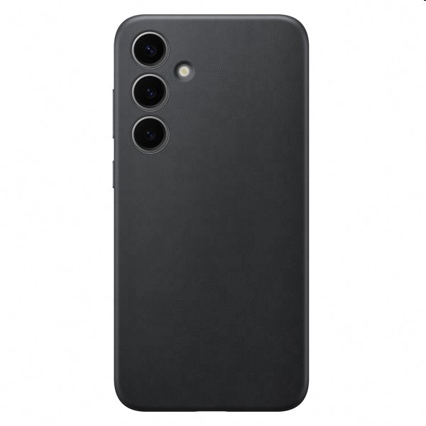 Zadný kryt Leather Cover pre Samsung S24 Plus, čierna
