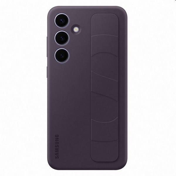 Zadný kryt Silicone Grip Cover pre Samsung Galaxy S24 Plus, tmavofialová