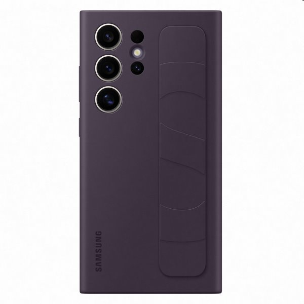 Zadný kryt Silicone Grip Cover pre Samsung Galaxy S24 Ultra, tmavofialová Zadný kryt Silicone Grip Cover pre Samsung Galaxy S24 Ultra, tmavofialová