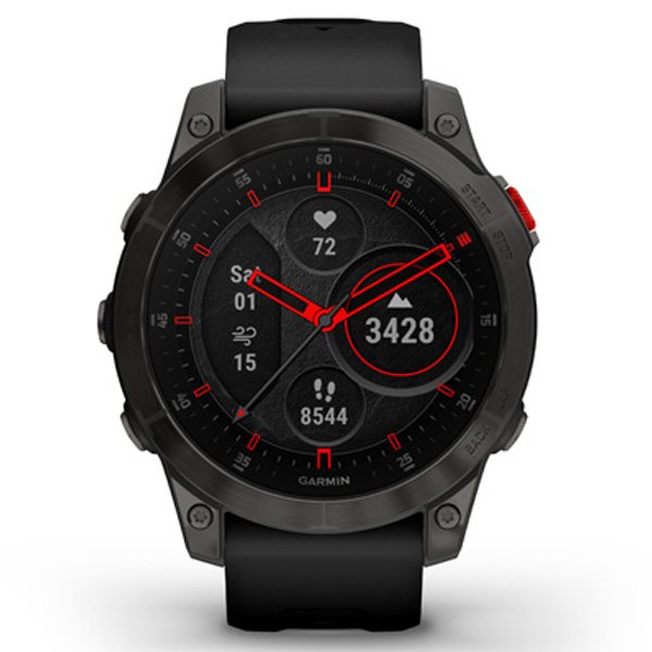 Garmin epix Sapphire (Gen 2), 47 mm, čierna, Trieda B - použité, záruka 12 mesiacov