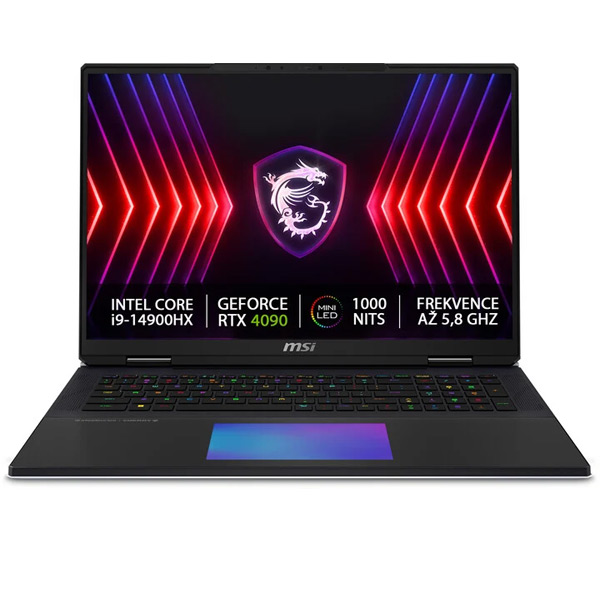 MSI Titan 18 HX A14VIG - 213 CZ , i9 - 14900 HX 64 GB 2 TB SSD RTX 4090, 16 GB 18 " UHD Plus IPS Win11 Pro, čierny MSI Titan 18 HX A14VIG - 213 CZ , i9 - 14900 HX 64 GB 2 TB SSD RTX 4090, 16 GB 18 " UHD Plus IPS Win11 Pro, čierny