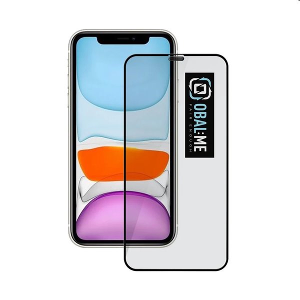 OBAL:ME 5D Ochranné tvrdené sklo pre Apple iPhone 11, XR, čierna
