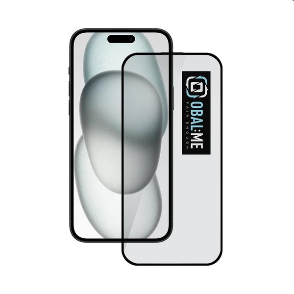 OBAL:ME 5D Ochranné tvrdené sklo pre Apple iPhone 15, čierna 57983118463