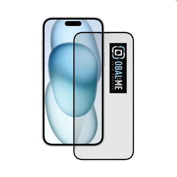 OBAL:ME 5D Ochranné tvrdené sklo pre Apple iPhone 15 Plus, čierna 57983118464