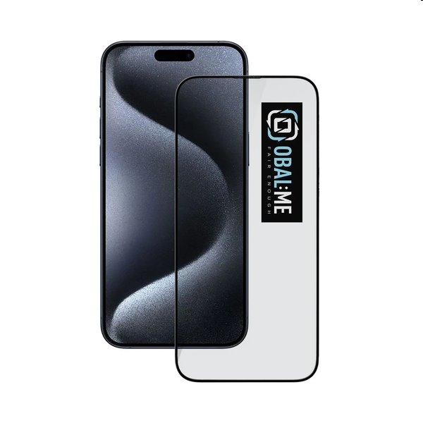 OBAL:ME 5D Ochranné tvrdené sklo pre Apple iPhone 15 Pro, čierna 57983118465