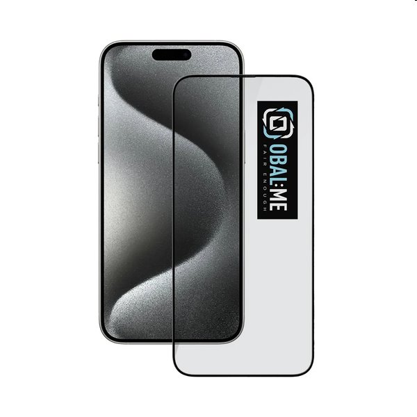 OBAL:ME 5D Ochranné tvrdené sklo pre Apple iPhone 15 Pro Max, čierna