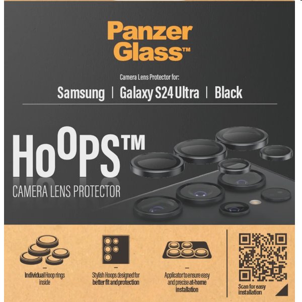 PanzerGlass Ochranný kryt objektívu fotoaparátu Hoops pre Samsung Galaxy S24 Ultra 1209