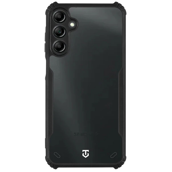 Zadný kryt Tactical Quantum Stealth pre Samsung Galaxy A15 4G/A15 5G, transparentná/čierna