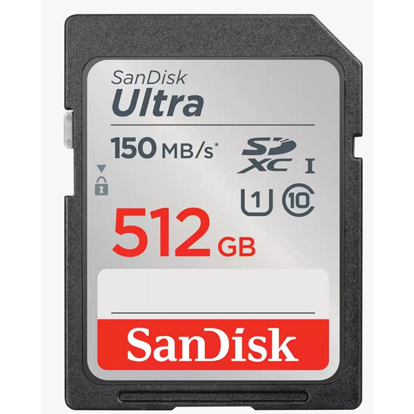 E-shop SanDisk Ultra 512 GB SD card SDSDUNC-512G-GN6IN