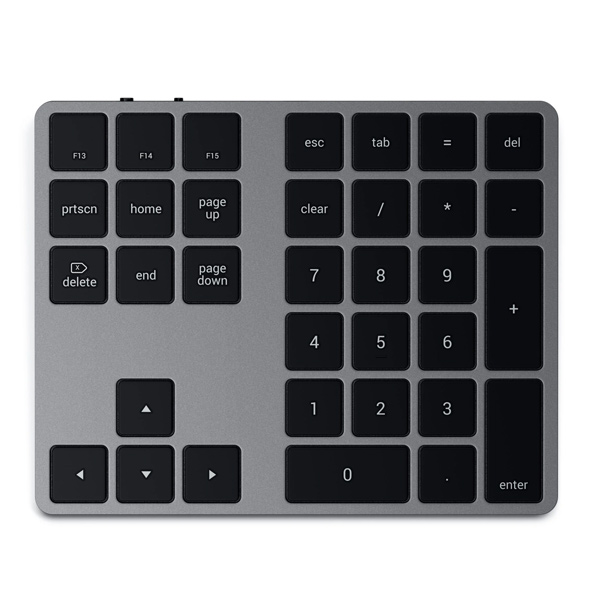 Satechi numerická hliníková prídavná klávesnica pre Mac, sivá