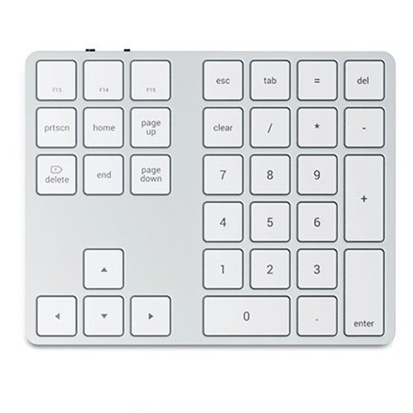 E-shop Satechi numerická hliníková prídavná klávesnica pre Mac, strieborná ST-XLABKS