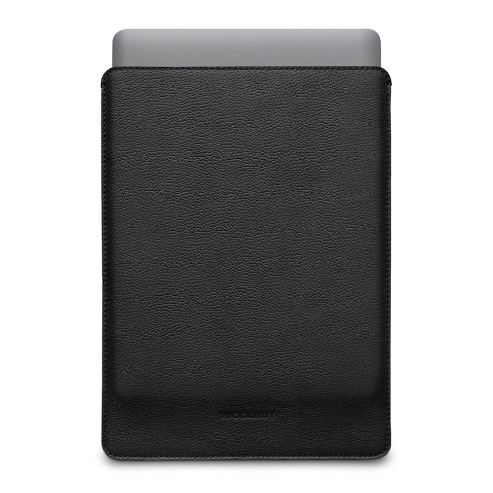 Woolnut Leather Sleeve for Macbook ProAir 13 - Black WNUT-MBP13-S-102-BK