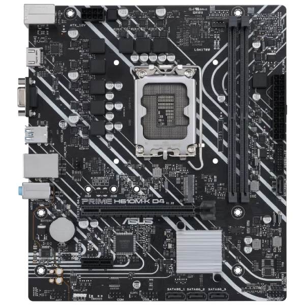 ASUS PRIME H610M-K D4, Intel H610, LGA1700, 2xDDR4, mATX