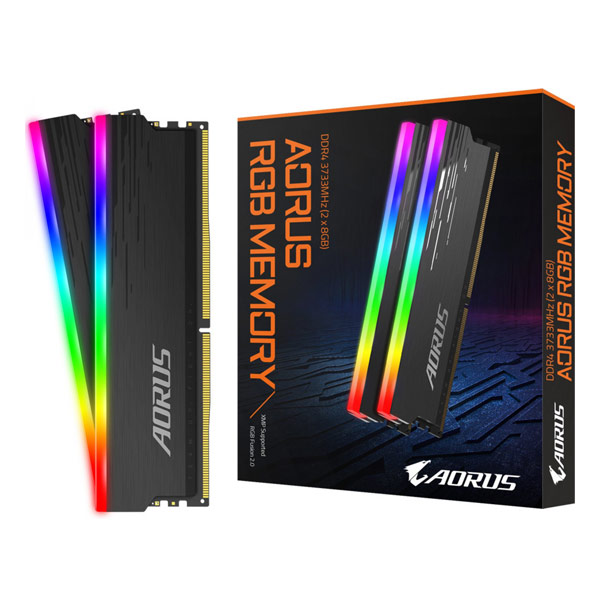E-shop Gigabyte AORUS 16 GB kit DDR4, 3733 MHz, RGB GP-ARS16G37