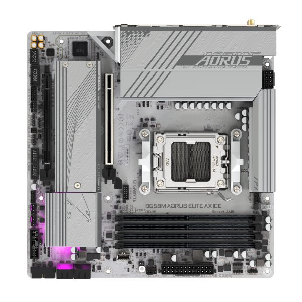 E-shop Gigabyte AORUS B650M ELITE AX ICE základná doska, AMD B650, AM5, 4xDDR5, mATX B650E AORUS MASTER