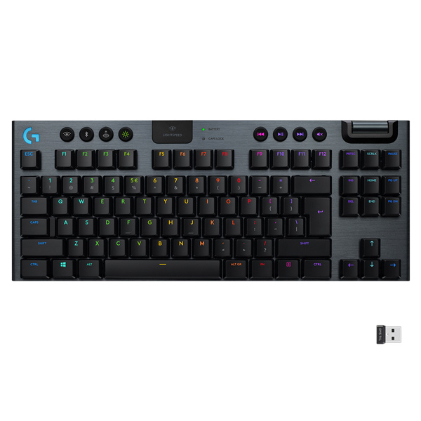 Logitech G915 TKL LIGHTSPEED, bezdrôtová RGB mechanická herná klávesnica, Linear, CZ/SK
