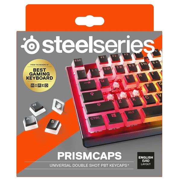 SteelSeries PrismCAPS Black- US - OPENBOX (Rozbalený tovar s plnou zárukou)