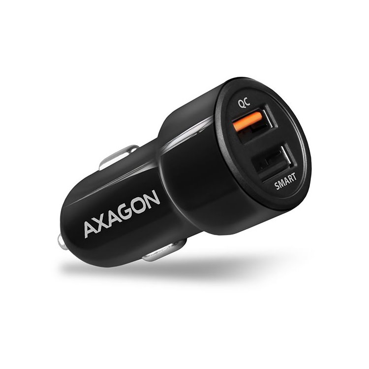 Autonabíjačka AXAGON PWC-QC5 QuickCharge 3.0 - 31W, Black, vystavený, záruka 21 mesiacov