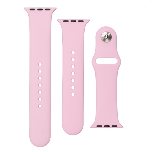 FIXED Set Silicone straps for Apple Watch 38/40/41mm, pink, vystavený, záruka 21 mesiacov