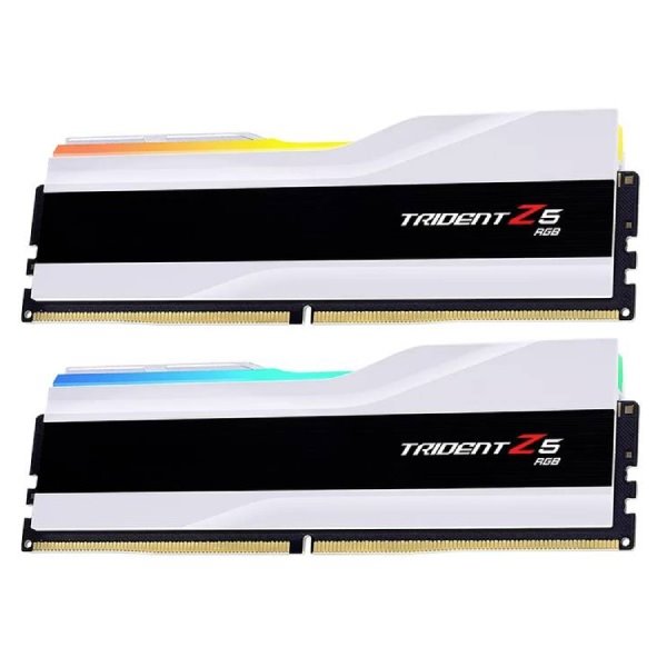 G.SKILL 32 GB pamäťová sada DDR5 6400 CL32 Trident Z5 RGB, biela F5-6400J3239G16GX2-TZ5RW