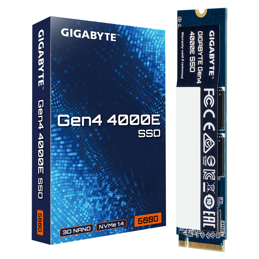 Gigabyte AORUS 4000E SSD 500GB M.2 NVMe Gen4 36003000 MBps G440E500G