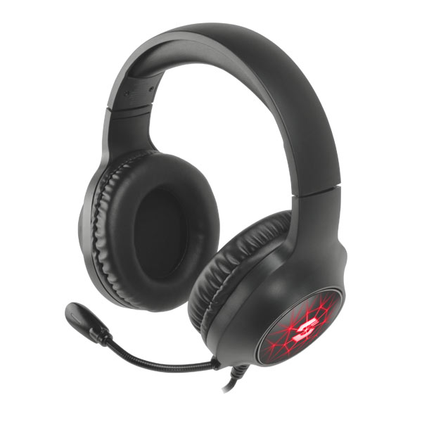 Speedlink Virtas Illuminated 7.1 Gaming Headset, black, použitý, záruka 12 mesiacov SL-860013-BK