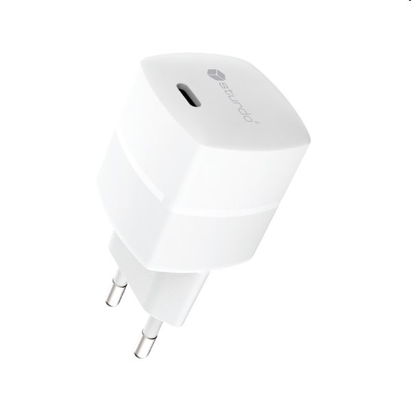 Sturdo Sieťová nabíjačka mini GaN 30W, PD, 3A, biela Sturdo Sieťová nabíjačka mini GaN 30W, PD, 3A, biela