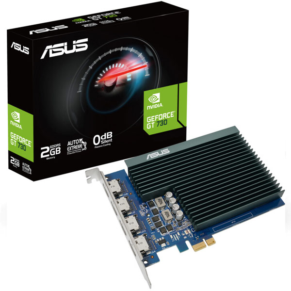 ASUS VGA nVidia GeForce GT 730, 2 GB GDDR5, 4xHDMI 90YV0H20-M0NA00
